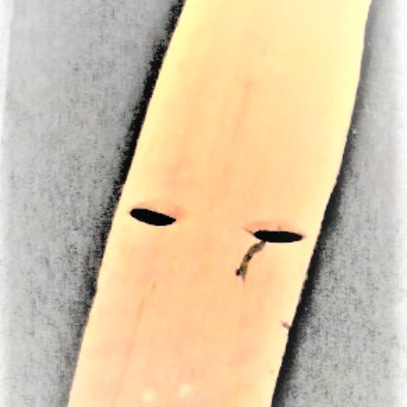 Solid Wood Hand Carved FACE Sculpture Wood Hanging Wall Decor Wall Hanging - Picture 7 of 7